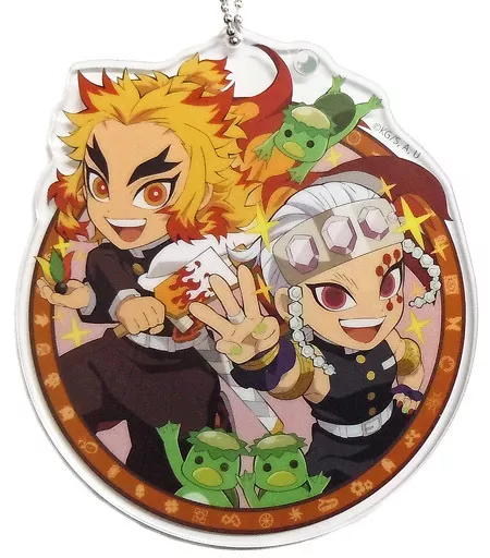 煉獄杏寿郎＆宇髄天元 描き下ろし表紙アクリルチャーム 「鬼滅の刃 みにきゃら集 参」 同梱品 エアコミケ3グッズ