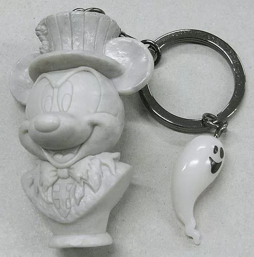 ミッキーマウス(胸像)＆ゴースト キーチェーン 「ディズニー・ハロウィーン2018」 東京ディズニーランド限定