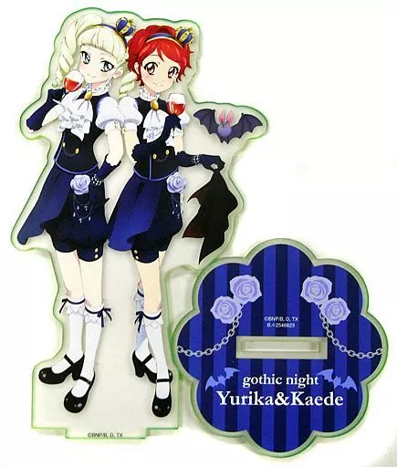 アイカツ！かえで＆ユリカ canバッジ54＆ゴシックナイトコーデセット アイカツ！かえで＆ユリカ canバッジ54＆ゴシックナイトコーデセット