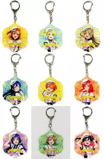 全9種セット 「ラブライブ!スクールアイドルフェスティバル ALL STARS POP UP STORE in ロフト アクリルトレーディングキーリング μ’s ロフト ver.」