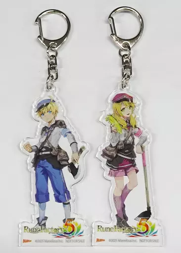 アレス＆アリス オリジナルアクリルキーホルダー2種セット 「Switchソフト ルーンファクトリー5」 よろずやショップ びっく宝島購入特典