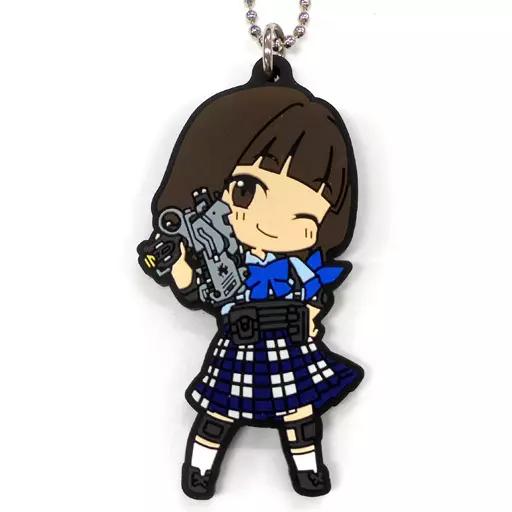 白石聖(立花小春)/スカートチェック柄 ラバーボールチェーンキーホルダー 「一番くじ ガールガンレディ -手にすれば、それはもう現実。-」 I賞
