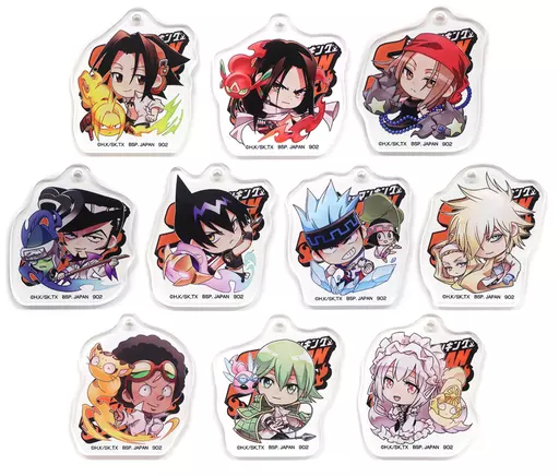 全10種セット アクリルチャーム きゅんキャラいらすとれーしょんず 「一番くじ SHAMAN KING」 E賞