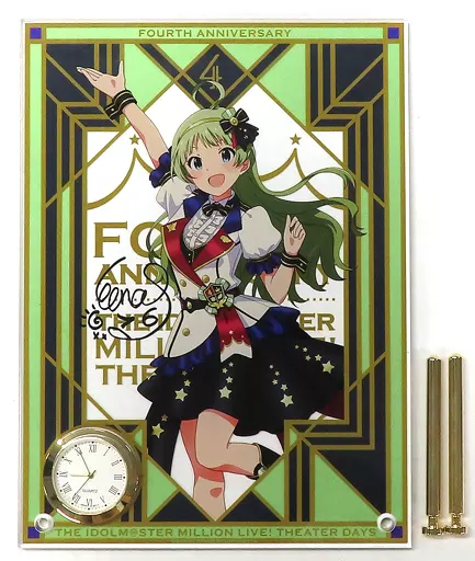 島原エレナ 時計付アクリルアート ドリーム・プレリュードver. 「アイドルマスター ミリオンライブ!」