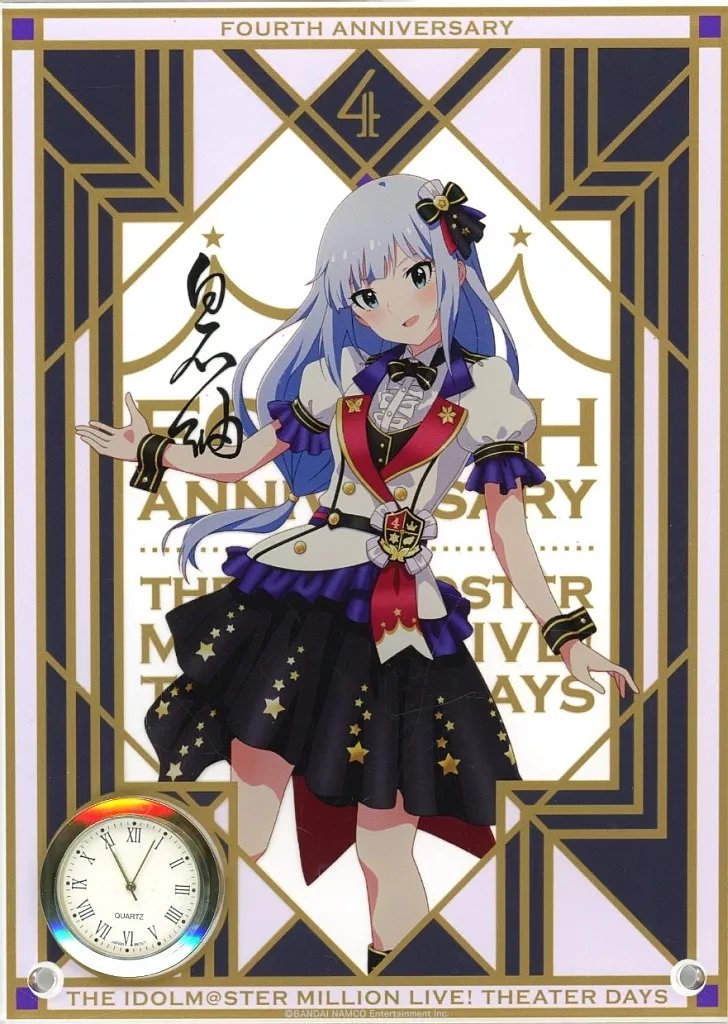 白石紬 時計付アクリルアート ドリーム・プレリュードver. 「アイドルマスター ミリオンライブ!」