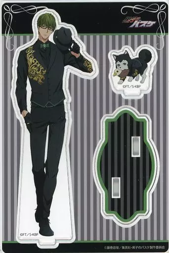 雑貨　緑間真太郎＆テツヤ2号 アクリルスタンド 「黒子のバスケ×ナンジャタウン Black style Collection Ver.Midorima」 駿河屋 -<中古>緑間真太郎＆テツヤ2号 アクリルスタンド 「黒子