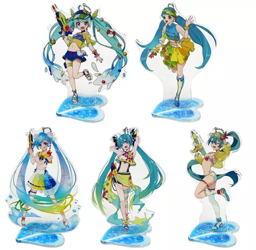 全5種セット スタンド付ビッグクリアキーチェーン”初音ミク-スプラッシュパレード” 「VOCALOID」