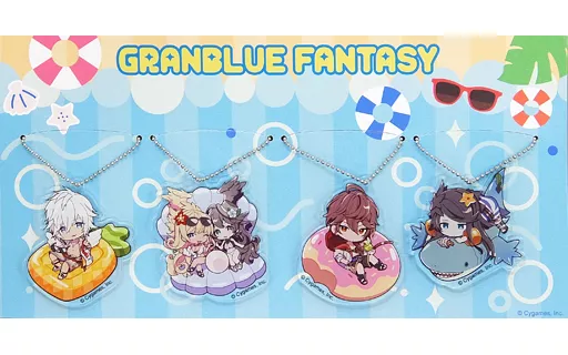 集合 アクリルキーホルダー4個セット 「GRANBLUE FANTASY-グランブルーファンタジー THE MAYDAYS コレクションバッグ」 同梱品