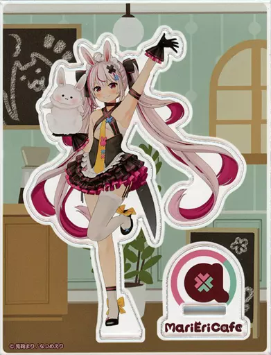 兎鞠まり&にんじんども アクリルスタンド 「バーチャルYouTuber 兎鞠まり×なつめえりコラボカフェ MariEriCafe」