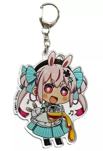 兎鞠まり(ハチミツ) アクリルキーホルダー 「バーチャルYouTuber 兎鞠まり×なつめえりコラボカフェ MariEriCafe」