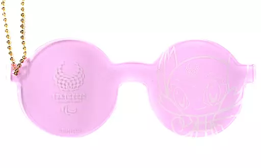 ソメイティ/メガネ型・ピンク アクリルキーホルダー 「一番くじ 東京2020 パラリンピックエンブレム」 E賞