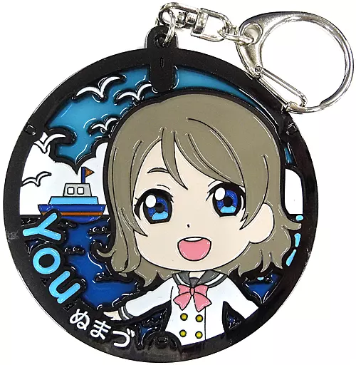 渡辺曜 ステンドグラスキーホルダー 沼津マンホール ver. 「ラブライブ!サンシャイン!!」 プレミアムショップ限定