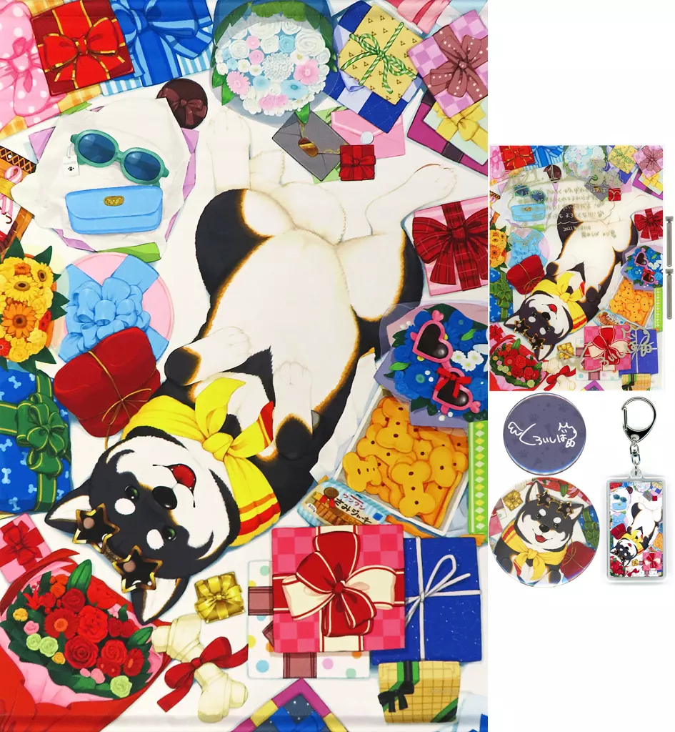 黒井しば 誕生日グッズフルセット 「バーチャルYouTuber にじさんじ 黒井しば 誕生日2021」