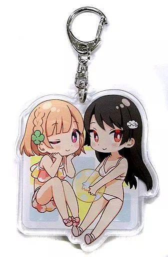 志田黒羽＆可知白草 アクリルキーホルダー 「ライトノベル 幼なじみが絶対に負けないラブコメ(3) メロンブックス限定版」 同梱特典
