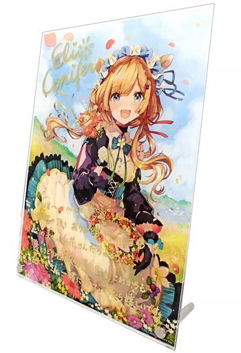 エリー・コニファー 複製直筆サイン・メッセージ入りアクリルパネル 「バーチャルYouTuber にじさんじ エリー・コニファー 誕生日2020」
