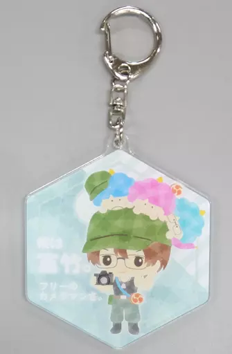 富竹ジロウ＆ゴロピカドン(ノーマル) 「ひぐらしのなく頃に卒×サンリオキャラクターズ PremiumShop アクリルキーホルダー」