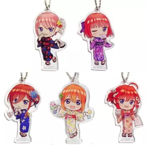 全5種セット アクリルチャーム 「一番くじONLINE 五等分の花嫁∬ ～『ねぇ、一緒にお祭りに行かない?』～」 L賞
