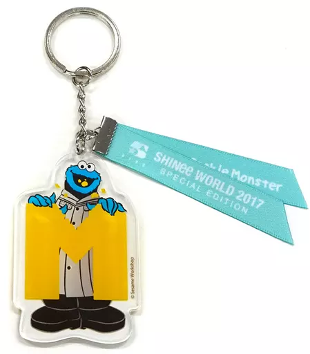 ミンホ×クッキーモンスター キーホルダー 「SHINee WORLD 2017～FIVE～ Special Edition」 SHINee×セサミストリート コラボレーショングッズ