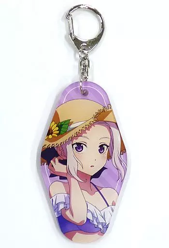 桐生紫乃 両面キーホルダー 水着 ver. 「カノジョも彼女×THEキャラSHOP」
