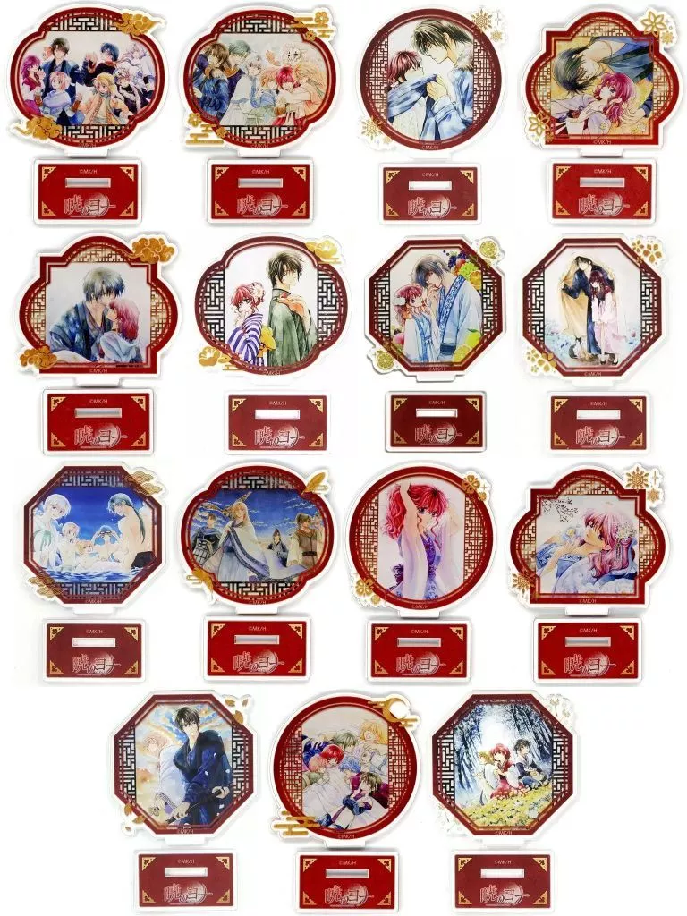 アクリルスタンド・アクリルパネル　全15種セット アートアクリルスタンド 「漫福ガチャ 暁のヨナ」 C賞