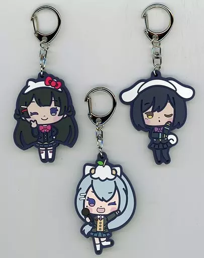 月ノ美兎＆静凛＆樋口楓 ラバーストラップセット 「バーチャルYouTuber にじさんじ×サンリオキャラクターズ第2弾」