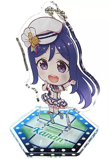 松浦果南 「セガコラボカフェ ラブライブ!スクフェスシリーズ 2021 スタンド付きデフォルメアクリルキーホルダー(Aqours 感謝祭2020～ONLINE～デフォルメ)」