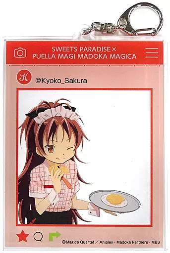 佐倉杏子 SNS風アクリルキーホルダー 「SWEETS PARADISE×魔法少女まどか☆マギカ 10th ANNIVERSARY」