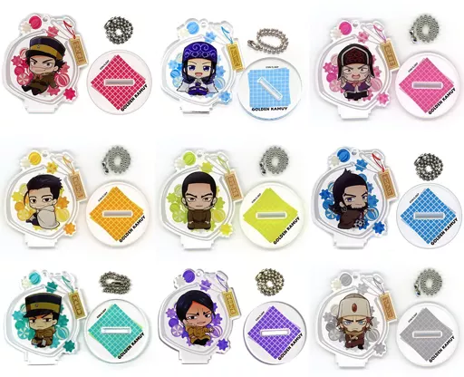 全9種セット 「ゴールデンカムイ トレーディングアクリルスタンドキーホルダー -和飴-」