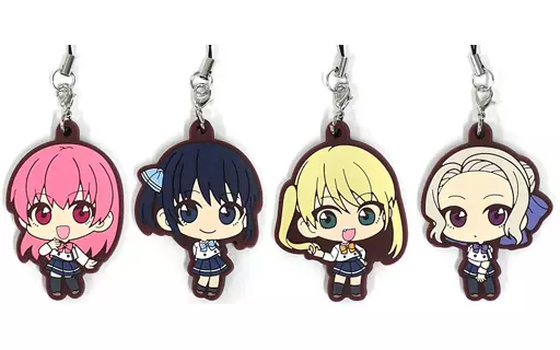 全4種セット ラバーストラップ 「キャラ福くじ カノジョも彼女」 M賞