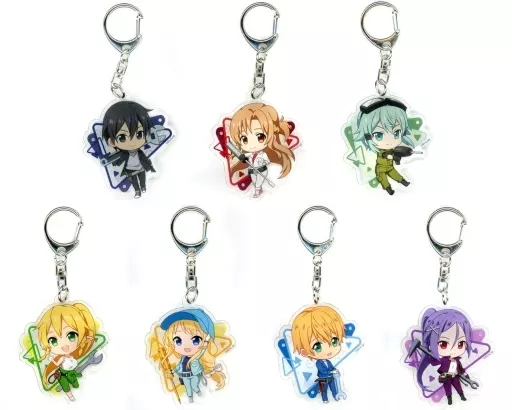 全7種セット 「ソードアート・オンライン トレーディングアクリルキーホルダー(メカニックデフォルメ)」