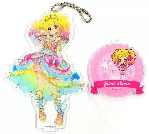 虹野ゆめ(ver.SPR) アクリルバッジスタンドキーホルダー 「アイカツスターズ! 杉並で楽しむアイカツ!シリーズ5周年♪ スギカツフレンズ!」