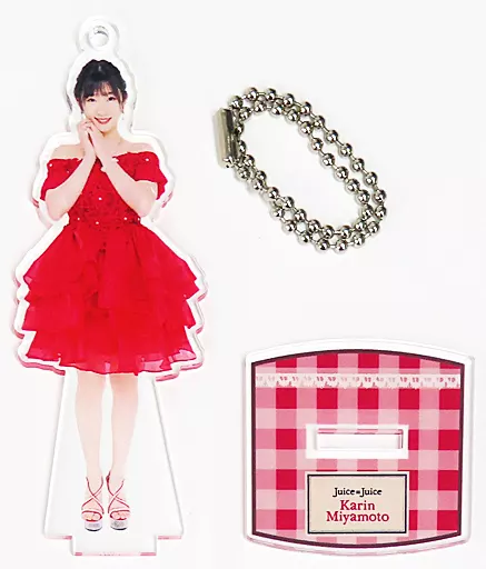 宮本佳林(Juice=Juice)/衣装レッド 卒業記念フィギュアスタンドキーホルダー(ショップオリジナル衣装 卒業記念) Hello! Projectオフィシャルショップ限定