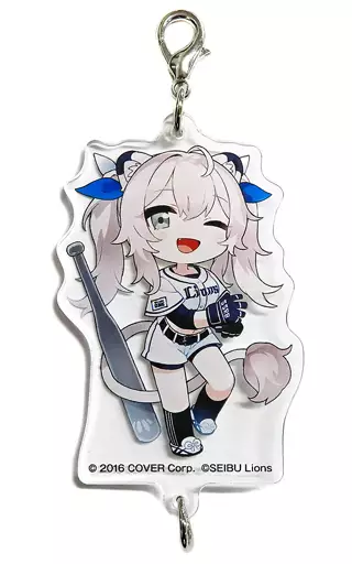 獅白ぼたん(埼玉西武ライオンズ) 「バーチャルYouTuber ホロライブ×パ・リーグ6球団 連結アクリルキーホルダー」