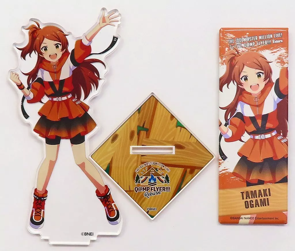 大神環 公式アクリルスタンド＆ロング缶バッジ 「THE IDOLM＠STER MILLION LIVE! 7thLIVE Q＠MP FLYER!!! Reburn」