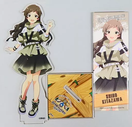 北沢志保 公式アクリルスタンド＆ロング缶バッジ 「THE IDOLM＠STER MILLION LIVE! 7thLIVE Q＠MP FLYER!!! Reburn」