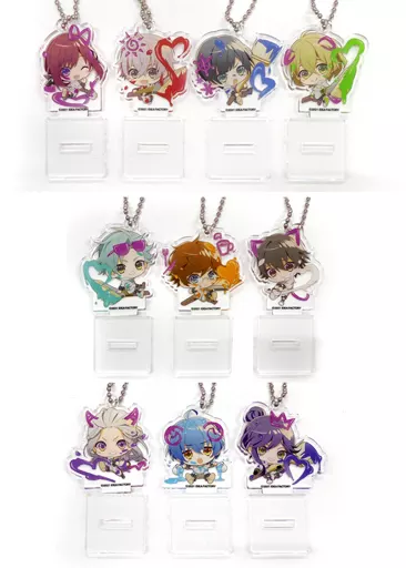 ペンキ柄 描きおろしちびキャラアクリルスタンドキーチェーン10個セット 「Switchソフト CharadeManiacs for Nintendo Switch スペシャルステラセット」 同梱特典