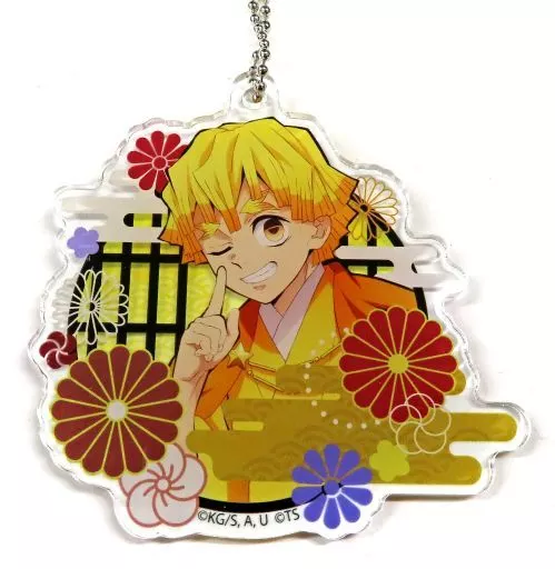 我妻善逸 「鬼滅の刃 天空への願い TOKYO SKYTREE 出張所 in ツリービレッジ トレーディングアクリルキーチェーン」