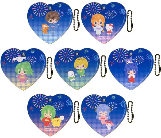 全7種セット 「ひぐらしのなく頃に 卒×サンリオキャラクターズ キャラレザーチャーム 01」