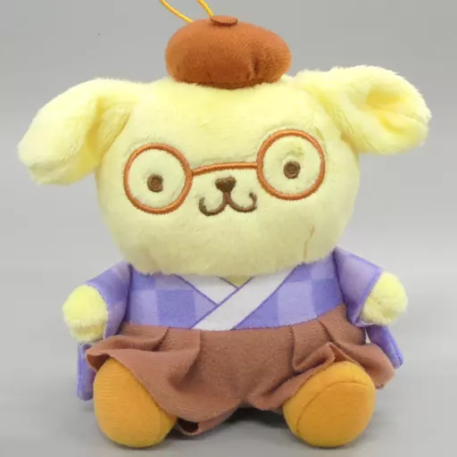 ポムポムプリン(服紫/メガネ) Cafe TSUBAKI マスコット 「サンリオキャラクターズ」 モーリーファンタジー・PALO限定