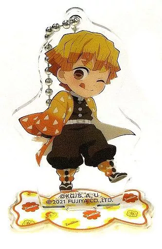 我妻善逸 アクリルスタンドマスコット 「ミルキー×鬼滅の刃」（チェーン欠品）