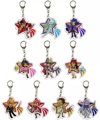 全10種セット 「遊☆戯☆王5D’s＆遊☆戯☆王ZEXAL POP UP SHOP in 池袋スキマストア アクリルキーホルダー グラフアートデザイン」
