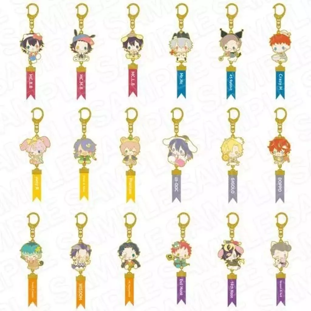全18種セット 「ヒプノシスマイク SANRIO NAKAYOKU EDIT メタルキーホルダー」