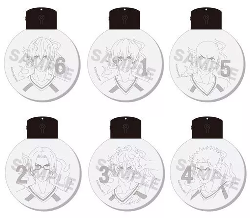 全6種セット 「灼熱カバディ LEDキーホルダー 01 第1弾」