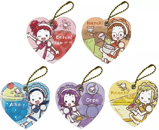 全5種セット 「も～っと!おジャ魔女どれみ キャラレザーチャーム 07.グラフアートデザイン」