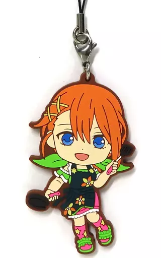 中野四葉/フラワーエプロン衣装 ラバーストラップ きゅんキャラいらすとれーしょんず 「一番くじ 五等分の花嫁∬ ～あなたと一緒に。～」 M賞
