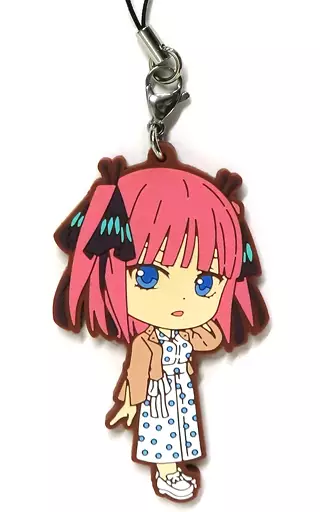 中野二乃/私服 ラバーストラップ きゅんキャラいらすとれーしょんず 「一番くじ 五等分の花嫁∬ ～あなたと一緒に。～」 M賞