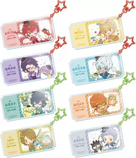 全8種セット 「エリオスライジングヒーローズ×サンリオキャラクターズ トレーディングキーホルダー Vol.1」