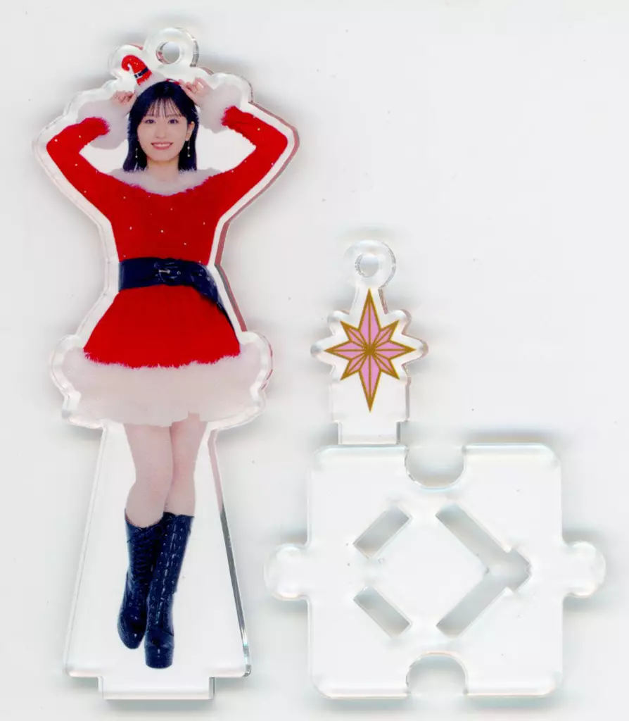 浅倉樹々(つばきファクトリー) フィギュアスタンドキーホルダー（Shopオリジナル 2021 クリスマス衣装) Hello! Projectオフィシャルショップ限定