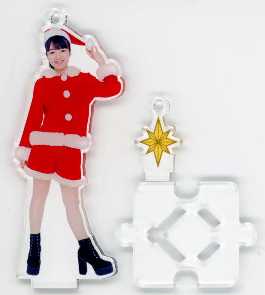 豫風瑠乃(つばきファクトリー) フィギュアスタンドキーホルダー（Shopオリジナル 2021 クリスマス衣装) Hello! Projectオフィシャルショップ限定
