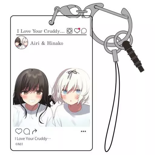 瀬崎愛吏＆花邑ひなこ SNS風アクリルマルチキーホルダー 「きたない君がいちばんかわいい」